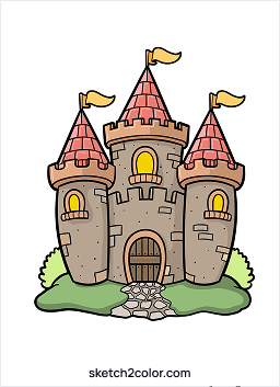 Cartoon castle